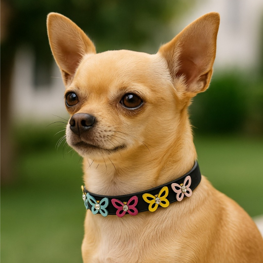 Collar Canino de Mariposas Nabi