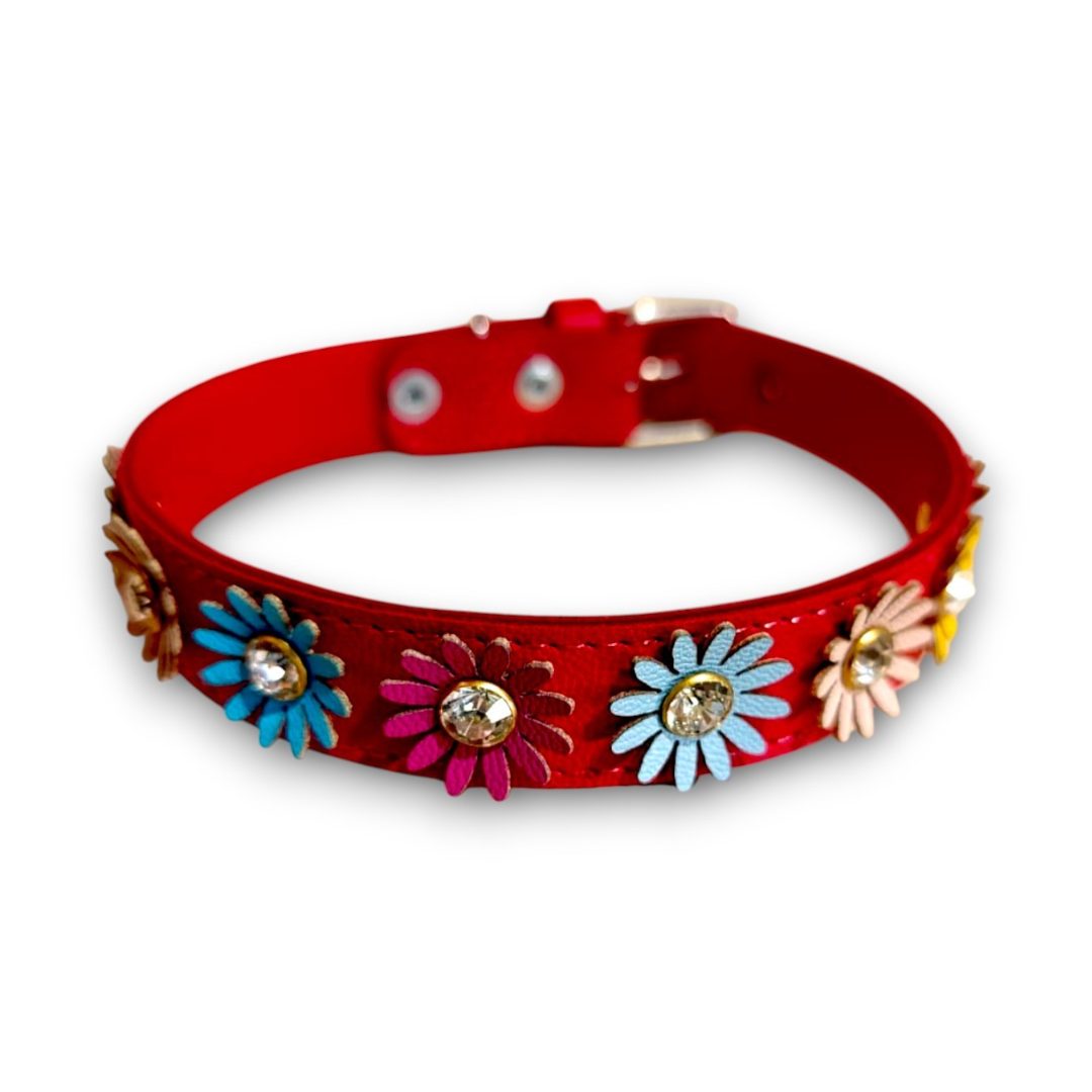 Collar Canino de Flores Hana