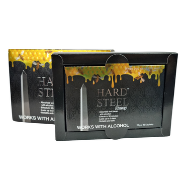 Miel Hard Steel Caja con 12 Sobres (Funciona con Alcohol)