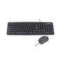 Kit Teclado y Mouse Alambrico Manhattan Usb