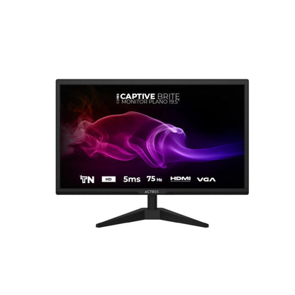 Monitor Acteck LED 19.5" VGA y HDMI Negro Nuevo