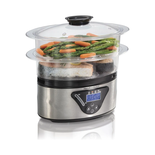 Vaporera Digital 2 Niveles Hamilton Beach (Caja Maltratada)