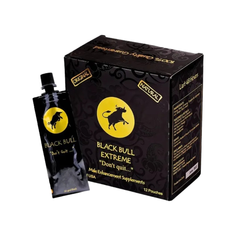 Miel Black Bull Extreme Caja con 12 sobres